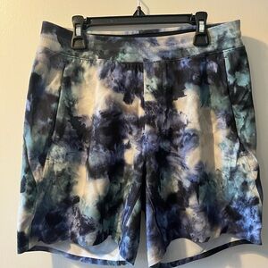 Men's Lululemon  Balancer Short Tie Dye Multi Color  Size M Gym Running